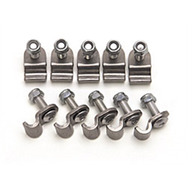 Russell Performance Stainless Steel Brake Line Clamps (12 pcs