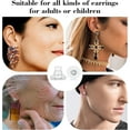 thumbnail image 6 of Monebena Silicone Earring Backs for Droopy Ears/Heavy Earring,10 Pcs 925 Silver No-Irritate Hypoallergenice Earring Backs Replacements,Soft Clear Locking Earring Backs for Studs(White), 6 of 8
