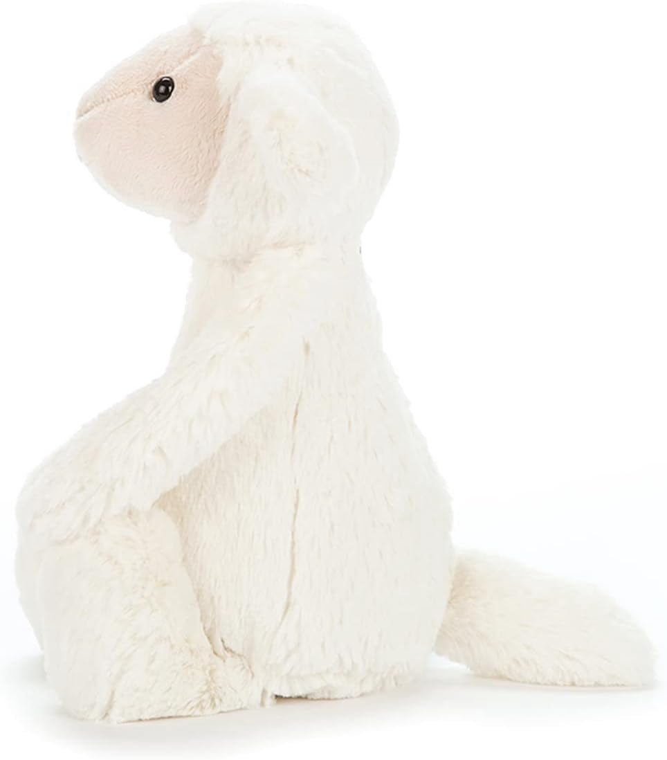 Jellycat Bashful Lamb Stuffed Animal, Medium 12 inches - Lamb and Sheep Plush Toy - Classic Children's Gift
