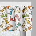 thumbnail image 5 of Ambesonne Motorcycle Valance & Curtain, Italian Moped Retro, 55"x36", Multicolor, 5 of 6