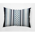 thumbnail image 1 of Simply Daisy, 14" x 20" Comb Dot Blue Decorative Stripe Outdoor Pillow, 1 of 3