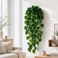 thumbnail image 7 of Artificial Hanging Plants Fake Plants Faux PlantS UV Resistant Plastic Plants for Outdoor Indoor Wall Hangings Artificial Plants for Front Porch Patio Garden Home, 7 of 7