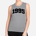 thumbnail image 2 of 1995 College Style Women's Muscle Tank Medium Heather Grey, 2 of 5