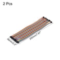 thumbnail image 2 of Uxcell 2.0MM(2P) hembra a 2.0MM(2P) hembra cable de puente de 2.54MM de paso, 20 cm para protoboard, paquete de 2, 2 of 6
