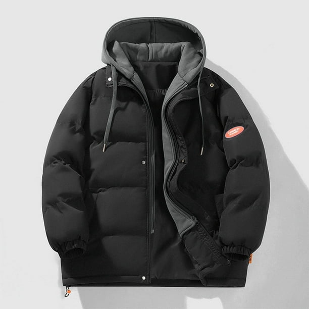 Parkas de manga larga de moda para mujer, chaqueta con capucha y cordón de color liso con cremallera y manga larga, abrigo de invierno, blusa de poliéster para mujer