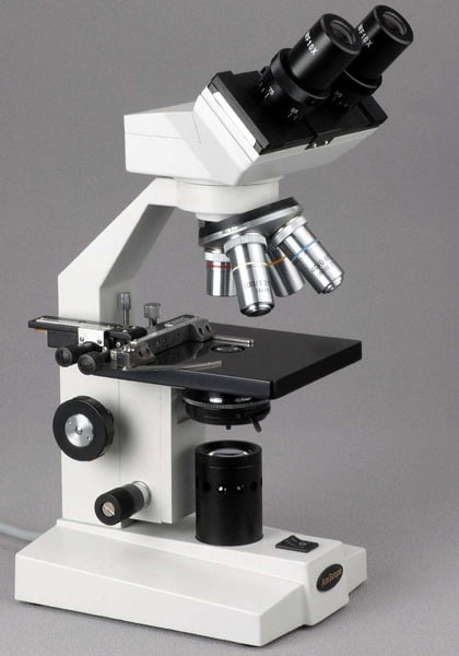 AmScope 2000X Vet High Power Binocular Microscope + USB Camera