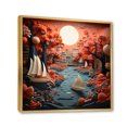 thumbnail image 2 of Designart "Of Adventure Port Port wall art I" Port Landscape Floater Framed Canvas Art Print, 2 of 7