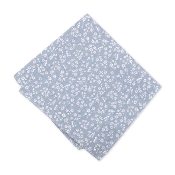 bar III Mens Floral Pocket Square, Blue, One Size