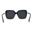 thumbnail image 4 of Womens Oversize 90s Designer Fashion Butterfly Plastic Sunglasses Black Gold, 4 of 4