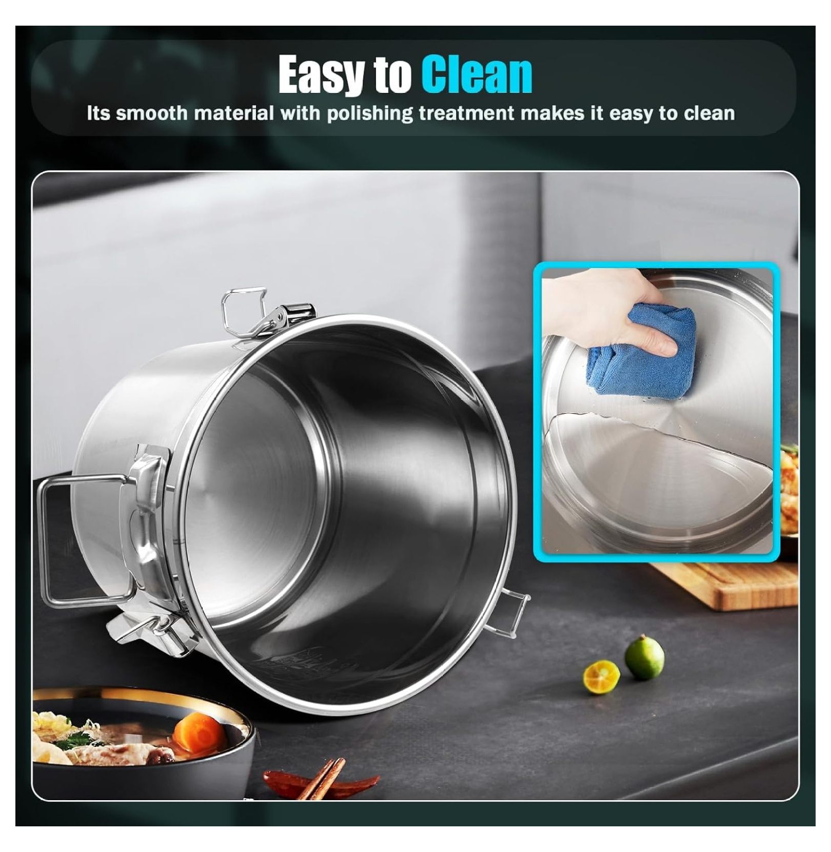 Pot De Rangement Alimentaire Mignon Avec Attitude – Céramique, Couvercle étanche à L’air – Pour Café, Thé, Biscuits – Environ 20x18 Cm - 4