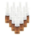thumbnail image 2 of 10pcs Travel Empty Refillable Nasal Spray Bottles Mist Sprayer 10ml Amber, 2 of 7
