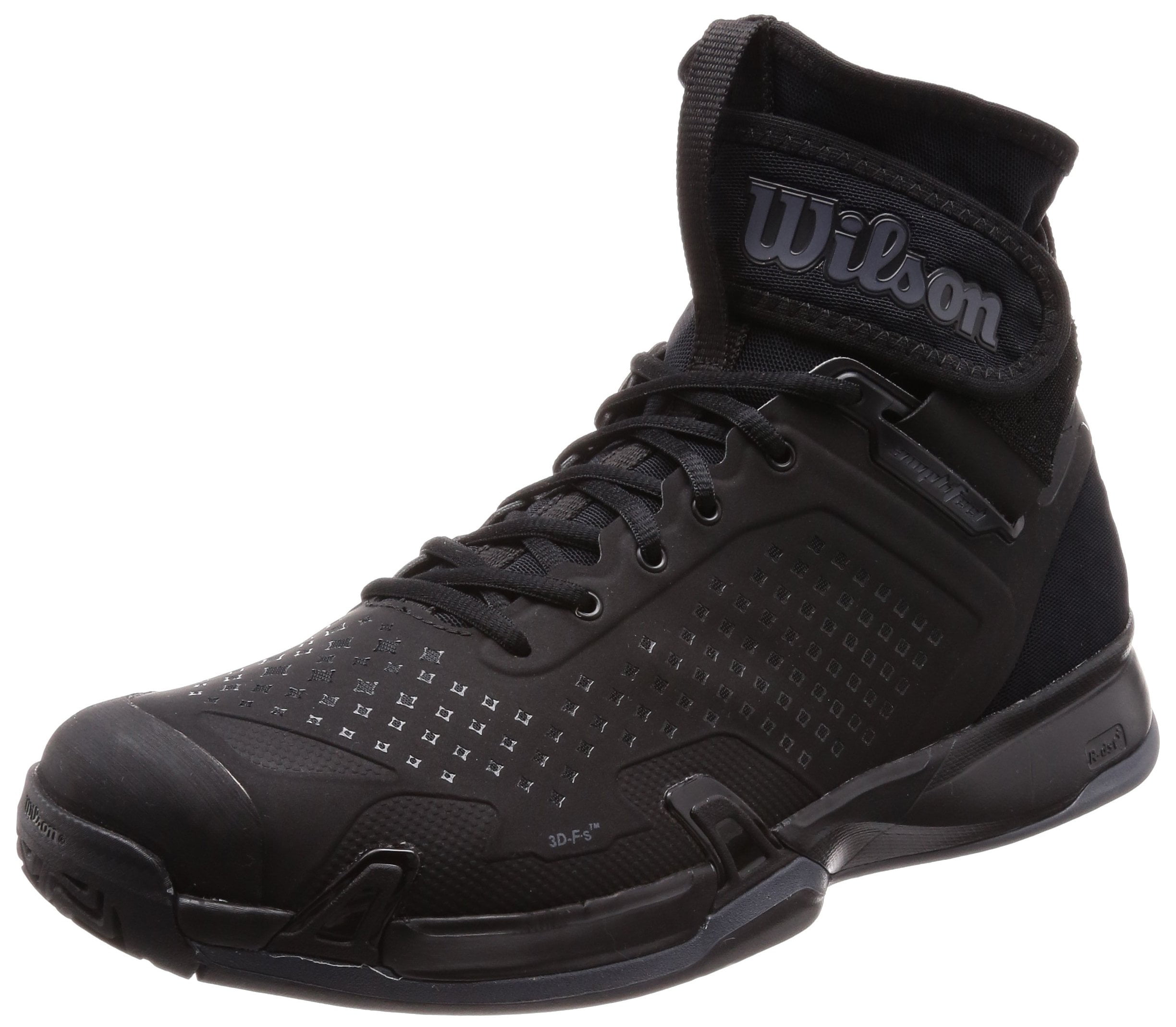 Madison krigerisk strække Wilson Men's Amplifeel Tennis Shoe (Black/Black/Ebony, 9.5 M US) -  Walmart.com
