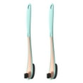 thumbnail image 1 of Ficarrico Paquete de 2 escobilla de inodoro curvada sin soporte para baño – Escobilla de inodoro duradera debajo del borde cepillos de limpieza para el hogar, 1 of 5