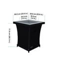 thumbnail image 5 of Sunbeam Urban Modern Aluminum Ceramic Top Column Fire Pit in Black, 5 of 5