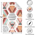 thumbnail image 5 of Unique Geometric Pattern Tea Towels 4 Pack Kitchen Dish Cloth with Hanging Loop, 18"x28" Lint-Free Absorbent Towel for Kitchen Drying Wiping and Cleaning, 5 of 7