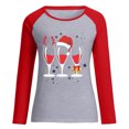 thumbnail image 2 of Gibobby Sudaderas para mujer informal de casa con estampado navideño para mujer(A,G), 2 of 3