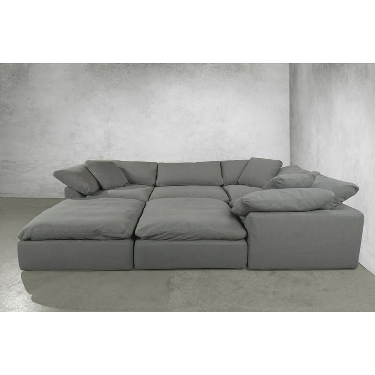 NUMBER NINE スカル & GOTHAM CITY クッションセット Katrine 3-Piece Manual Motion Set, Charcoal(Sofa, Loveseat & Chair