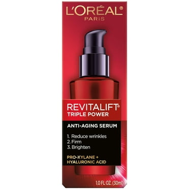 L'Oreal Paris Revitalift Triple Power Concentrated Serum Treatment, Anti-Aging, 1 fl oz