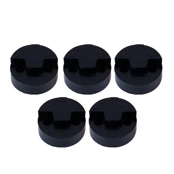 5pcs Round Rubber Violin Mute for Acoustic Violins - Black
