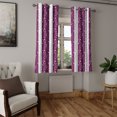 thumbnail image 2 of Ambesonne Autumn Vibes Grommet Curtain, Modern Leaves Branch, 50"x120", Mauve Off White Purple, 2 of 5