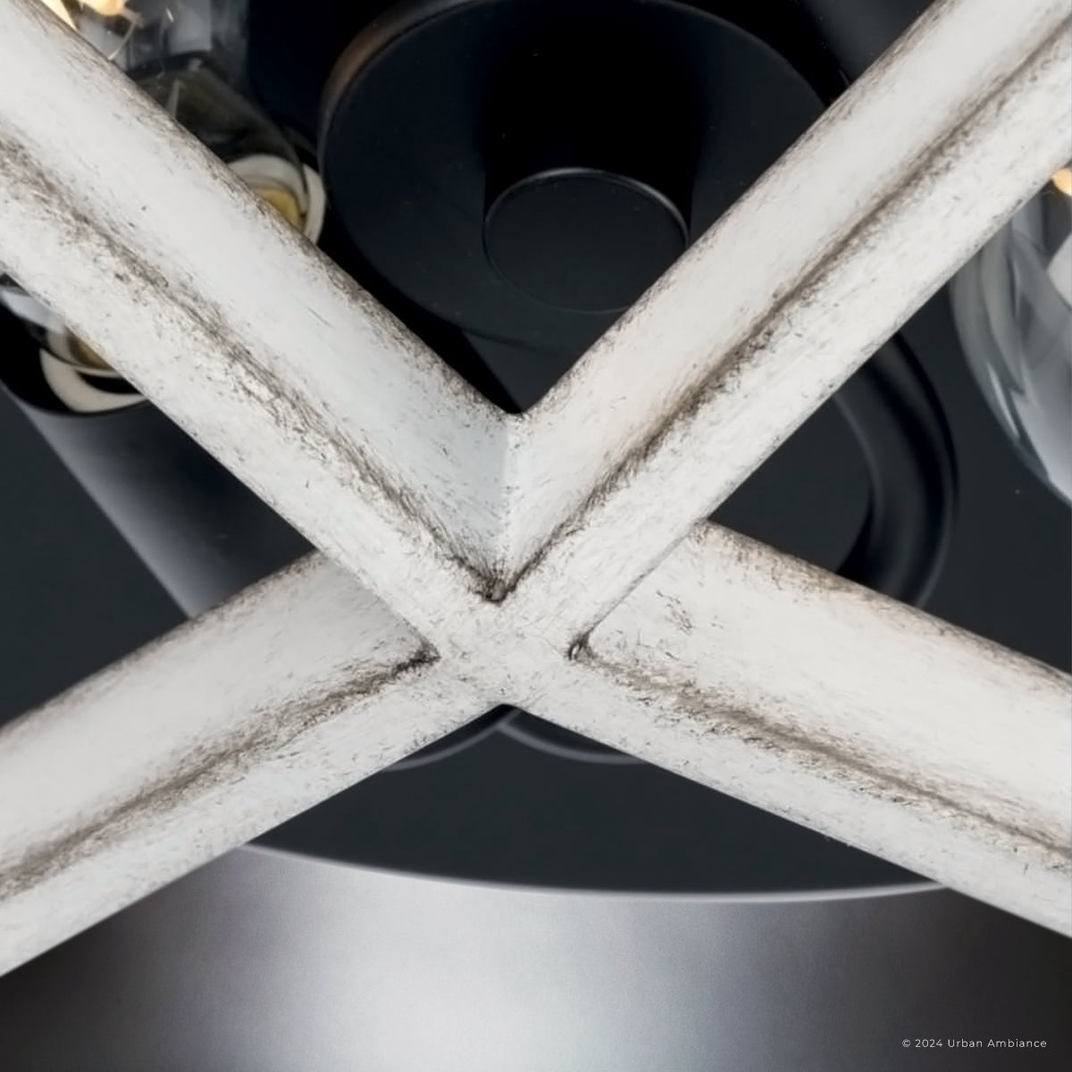 Luxury Modern Ceiling Light, Matte Black, UHP4561