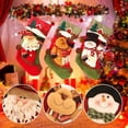 thumbnail image 3 of Calcetines navideños de 1/3 piezas, medias de Papá Noel, muñeco de nieve, alce, colgante para árbol de Navidad, bolsas de regalo, decoraciones navideñas, 3 of 4