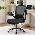 thumbnail image 6 of COOLHUT Office Chair Ergonomic Desk Chair, High Back Gaming Chair, Big and Tall Reclining Comfy Home Office Chair Lumbar Support Breathable Mesh Computer Chair Adjustable Armrests 400LBS, Black, 6 of 9