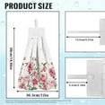 thumbnail image 7 of ZIATUBLE Flower Hummingbird Kitchen Hand Towels Decorative Hand Towels with Hanging Loops Bathroom Hand Bath Towel 2 Pieces Set Breathable Dish Towel Hand Towels Washable Hand Tie Towel, 7 of 7