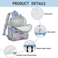 thumbnail image 2 of Cartoon Car Toddler Backpack Adjustable Padded Straps Chest Buckle Water-Resistant Durable School Backpack, 2 of 5