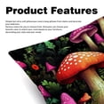 thumbnail image 2 of Mushroom Luxurious Velvet Pillows Covers Set of 2 for Throw Pillow or Bed Pillow, Unique Patterns, 16x16 18x18 20x20 Inches,for Various Occasions, 2 of 6