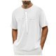 thumbnail image 5 of Camisa Casual de Cuello de la Tripulación de la Impresión de Pascua de Manga Corta de Verano Top Ligero de Poliéster para los Hombres, Camiseta de Manga Corta para el Uso Diario de Primavera Verano, 5 of 9