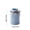 Blue, variant on Iron Flower Bucket Vase, Rustic Metal Pail for Dried Flowers, Fresh Bouquets, Centerpiece for Dining Table, Living Room, Kitchen Decor