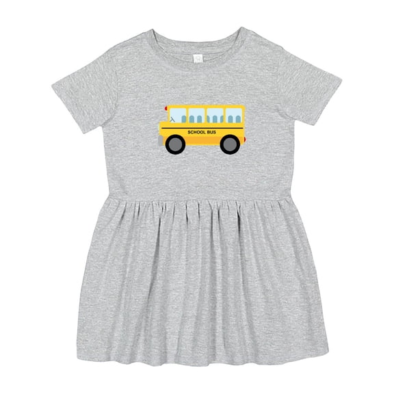 Inktastic School Bus Girls Toddler Dress