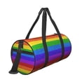 thumbnail image 3 of Easygdp Colorful Glitter Rainbow Travel Bag, Camping, Weekend, Carry On Overnight Duffel Bag with Shoulder Strap, 3 of 8