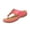 Pink, variant on Womens Orthopedic Wedge Sandals Dressy 2026 Comfortable Casual Summer Flip Flops Walking Platform Slides Shoes Pink 7 Wide