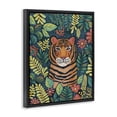 thumbnail image 2 of Stupell Industries Eclectic Exotic Leaf Pattern Tiger Black Floating Frame Canvas Art, 25 x 31, by Lisa R Dumm, 2 of 8