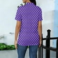 thumbnail image 5 of Sexlip Women's T-Shirt Short Sleeve Loose Fit Comfortable Wear All Occasion Use Soft Comfortable Fashion Forward Modern Style Purple XL, 5 of 6
