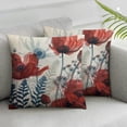 thumbnail image 3 of Set of 2, flowers Square, Short plush Zip Closure Home Furnishing, 3 of 8