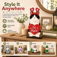thumbnail image 2 of Interchangeable Seasonal Animal Wooden Decor Set with Magnetic Hats, Magnetic Desk Accessories, Cute Cat Wooden Sign Desk Decor, 2 of 7