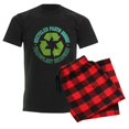 thumbnail image 6 of CafePress - Recycled Parts Inside Men's Dark Pajamas - Men's Dark Loose Fit Cotton Pajama Set, 6 of 7