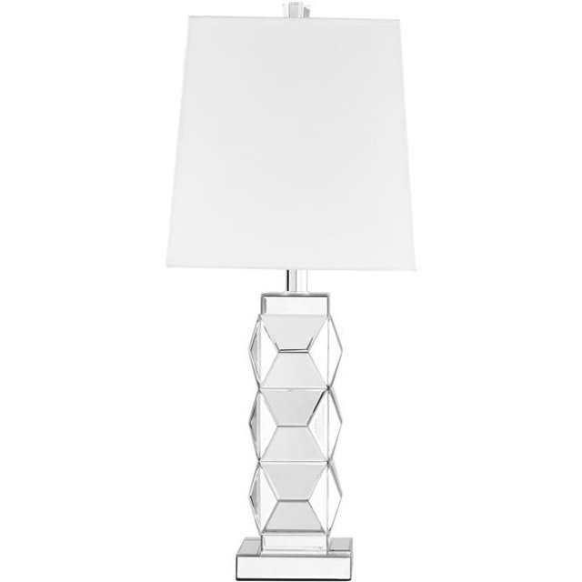 Elégant Decor ML9303 Superbe Lampe de Table Claire de Style Contemporain&44; Argent