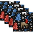 thumbnail image 5 of GZHJMY Christmas Reindeer Cloth Dinner Napkins Everyday Use 20" × 20" Home Decor 1 Pack, 5 of 7
