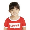 thumbnail image 3 of Levi's Girls Short Sleeve Ringer T-Shirt, Sizes 4-16, 3 of 8