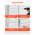 thumbnail image 6 of VEVOR Slat Wall Paneling,2 x 4 ft,PVC Garage Slatwall with Modular Design, White Slat Wall Easy-to-Install Adjustable Slatwall Panel with Coupling Structure & DIY Cutting,Fits for Storage & Display, 6 of 9