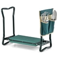 thumbnail image 2 of Green 2 in 1 Garden Folding Stool Kneeler 300LBS Capacity Built in Tool Pouch Comfortable EVA Seat, 2 of 10