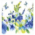 thumbnail image 2 of y Azul Juego de Funda Nórdica, Primavera Flor Acuarela Flourishing Vibrant Blooms, 2 of 6