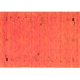 thumbnail image 1 of Ahgly Company Indoor Rectangle Abstract Orange Contemporary Area Rugs, 8' x 10', 1 of 1