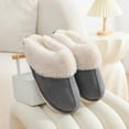thumbnail image 5 of Women’s Warm Fuzzy Slippers Fluffy Soft Winter House Shoes Anti-Skid Plush Slippers for Indoor Outdoor Size 9, 5 of 8