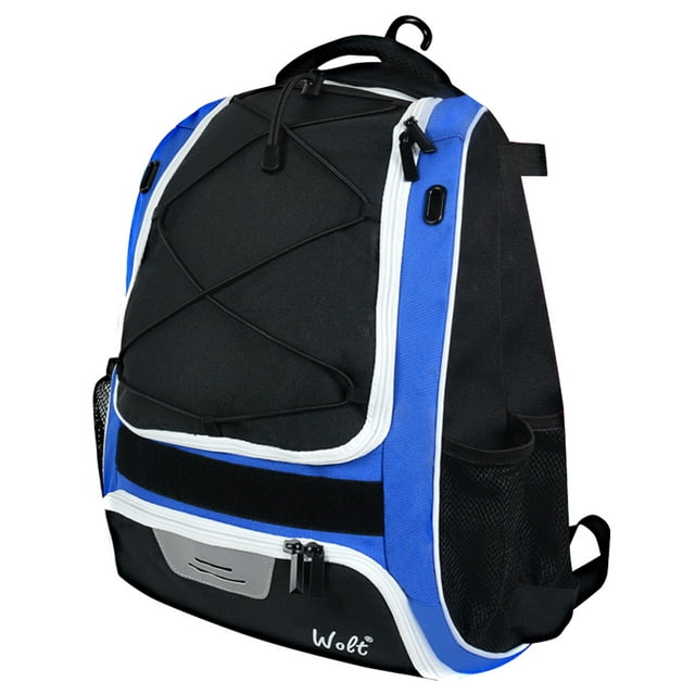 WDOplteas Mochila Béisbol Bate Softbol Gran Capacidad para Jóvenes Adultos (azul)