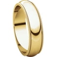 thumbnail image 6 of 5mm Comfort Fit Milgrain Band in 10k Yellow Gold - Size 11.5, 6 of 9